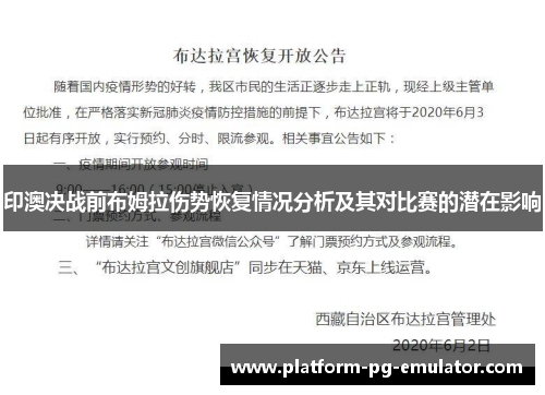 印澳决战前布姆拉伤势恢复情况分析及其对比赛的潜在影响