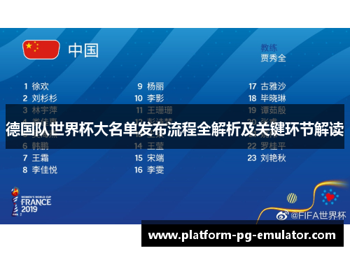 德国队世界杯大名单发布流程全解析及关键环节解读